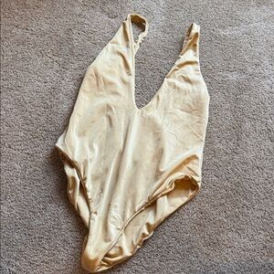 NWT Billabong Gold Struck One Piece Swim Size Large